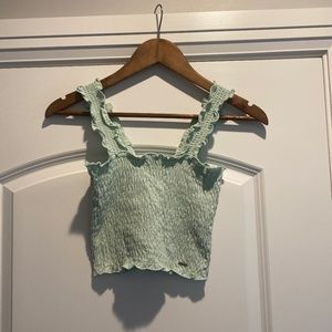 Hollister ruched crop top